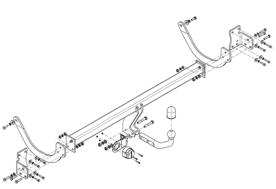 Vetokoukku STEINHOF STC-039 Citroen C5 Break '08-