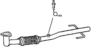 Pakoputki, Edessä, opel signum halvkombi, vectra c, vectra c gts, vectra c kombi, vauxhall signum, vectra mk ii, 5854118, 5854188