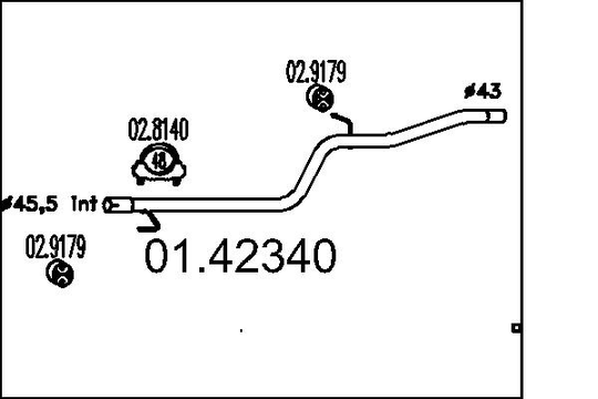 Pakoputki MTS 01.42340