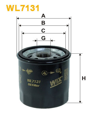 Öljynsuodatin WIX FILTERS WL7131