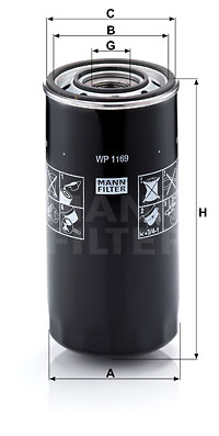 Öljynsuodatin MANN-FILTER WP 1169