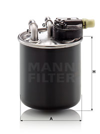 Polttoainesuodatin MANN-FILTER WK 820/22