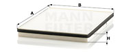 Raitisilmasuodatin MANN-FILTER CU 3132