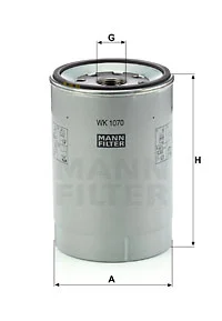 Polttoainesuodatin MANN-FILTER WK 1070 x