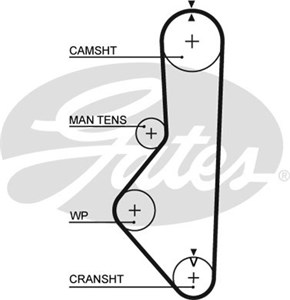 Hammashihna, mazda 626 ii, 626 coupé ii, 626 hatchback ii, F805-12-205, F806-12-205, F808-12-205, F809-12-205, F80912SF0