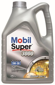 Moottoriöljy Mobil Super 3000 Formula R 5W-30, Universal