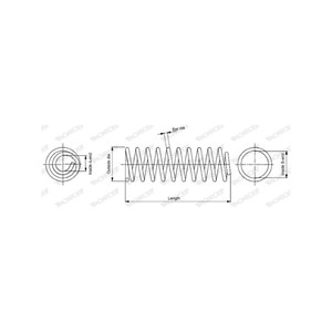 Jousi (auton jousitus), Etuakseli, Etuakseli, oikea, Oikea, opel omega b, omega b kombi, vauxhall omega, 312 026, 90579425