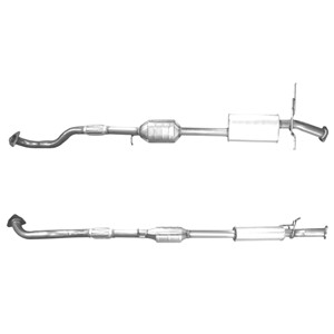 Katalysaattori, Takana, hyundai santa fé i, 2861026010, 2861026120