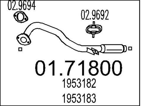 Pakoputki MTS 01.71800