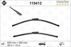 Pyyhkijänsulka, Edessä, abarth,fiat, 517014240, 517014250, 71805137