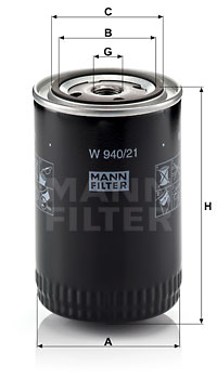 Öljynsuodatin MANN-FILTER W 940/21