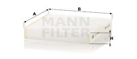 Raitisilmasuodatin MANN-FILTER CU 20 006