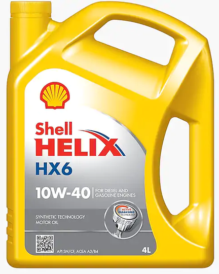 Moottoriöljy SHELL HELIX HX6 10W40 4L