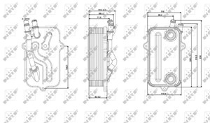 Öljynjäähdytin, moottoriöljy, audi a6 c6, a6 c6 avant, a8 d3, 09E409061, 09E409061A