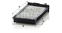 Raitisilmasuodatin MANN-FILTER CUK 3518