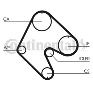 Hammashihna, opel, 636360, 90128821