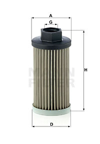 Suodatin, työhydrauliikka MANN-FILTER HD 504