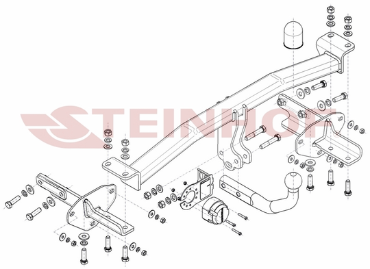 Vetokoukku STEINHOF STF-156 Fiat Tipo '15-