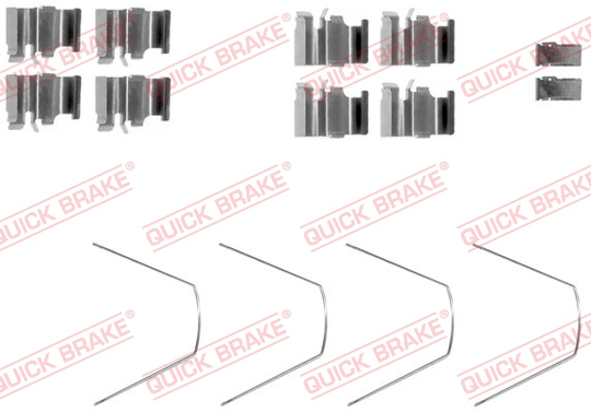 Tarvikesarja, jarrupala QUICK BRAKE 109-1651