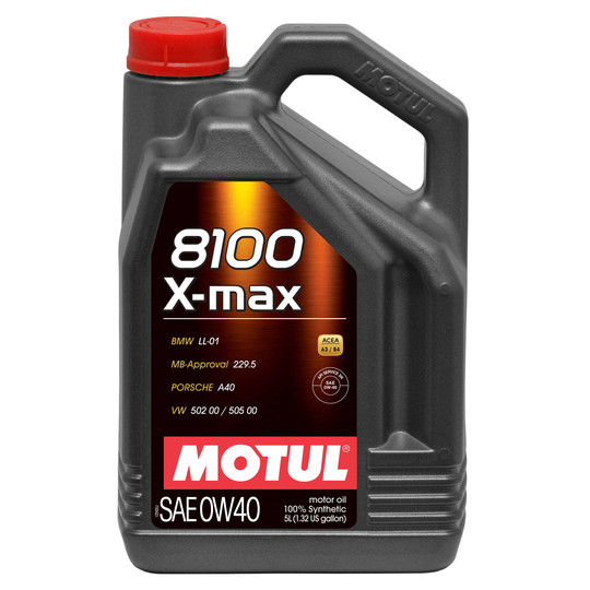 Moottoriöljy MOTUL 8100 X-MAX 0W40 5L