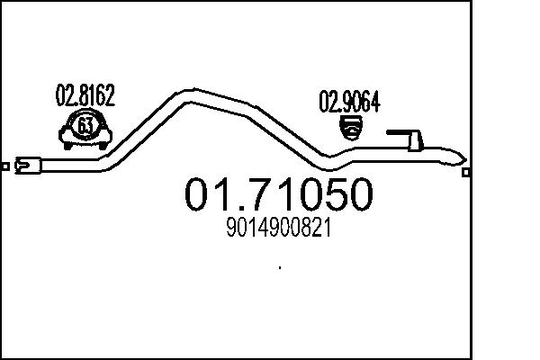 Pakoputki MTS 01.71050
