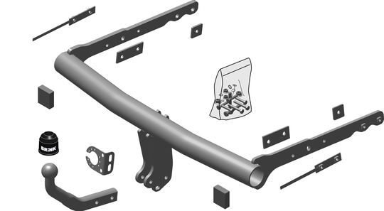 Vetokoukku BRINK 478200 Ford Galaxy, S-Max '06-15