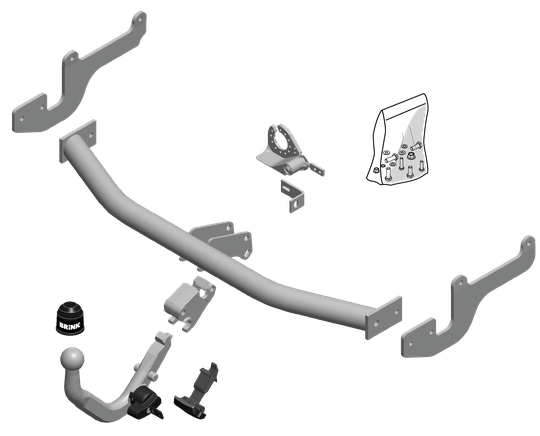 Vetokoukku BRINK 568500 Renault Clio '12-