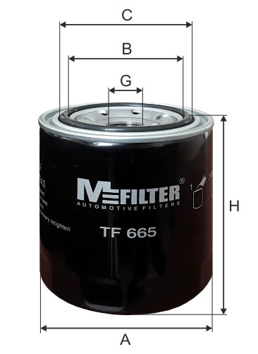 Öljynsuodatin MFILTER TF 665