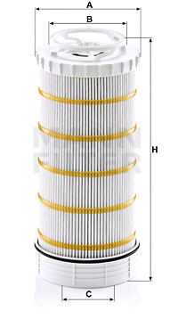 Suodatin, työhydrauliikka MANN-FILTER HD 15 007 x