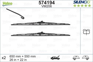 Pyyhkijänsulka, Edessä, mercedes-benz viano [w639], vito buss [w638], vito skåp [w638], v-klass [638/2], A6388201045, A6388201145