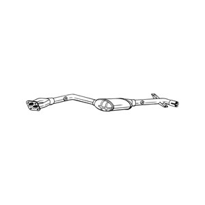 Katalysaattori, Edessä, bmw 3 [e46], 3 cabriolet [e46], 3 compact [e46], 3 coupé [e46], 3 touring [e46], 18307510680, 18307523730, 18307