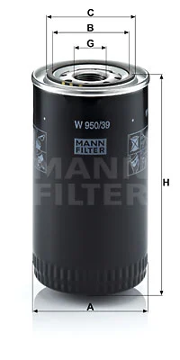 Öljynsuodatin MANN-FILTER W 950/39