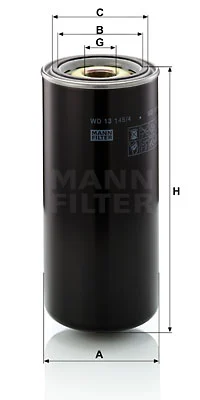 Öljynsuodatin MANN-FILTER WD 13 145/4