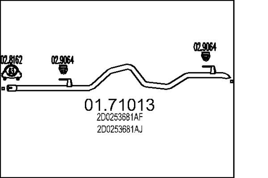 Pakoputki MTS 01.71013