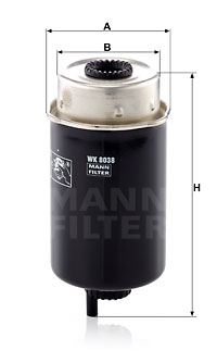 Polttoainesuodatin MANN-FILTER WK 8038