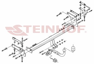 Vetokoukku, vakio, nissan qashqai / qashqai +2 i