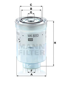 Polttoainesuodatin MANN-FILTER WK 8053 z